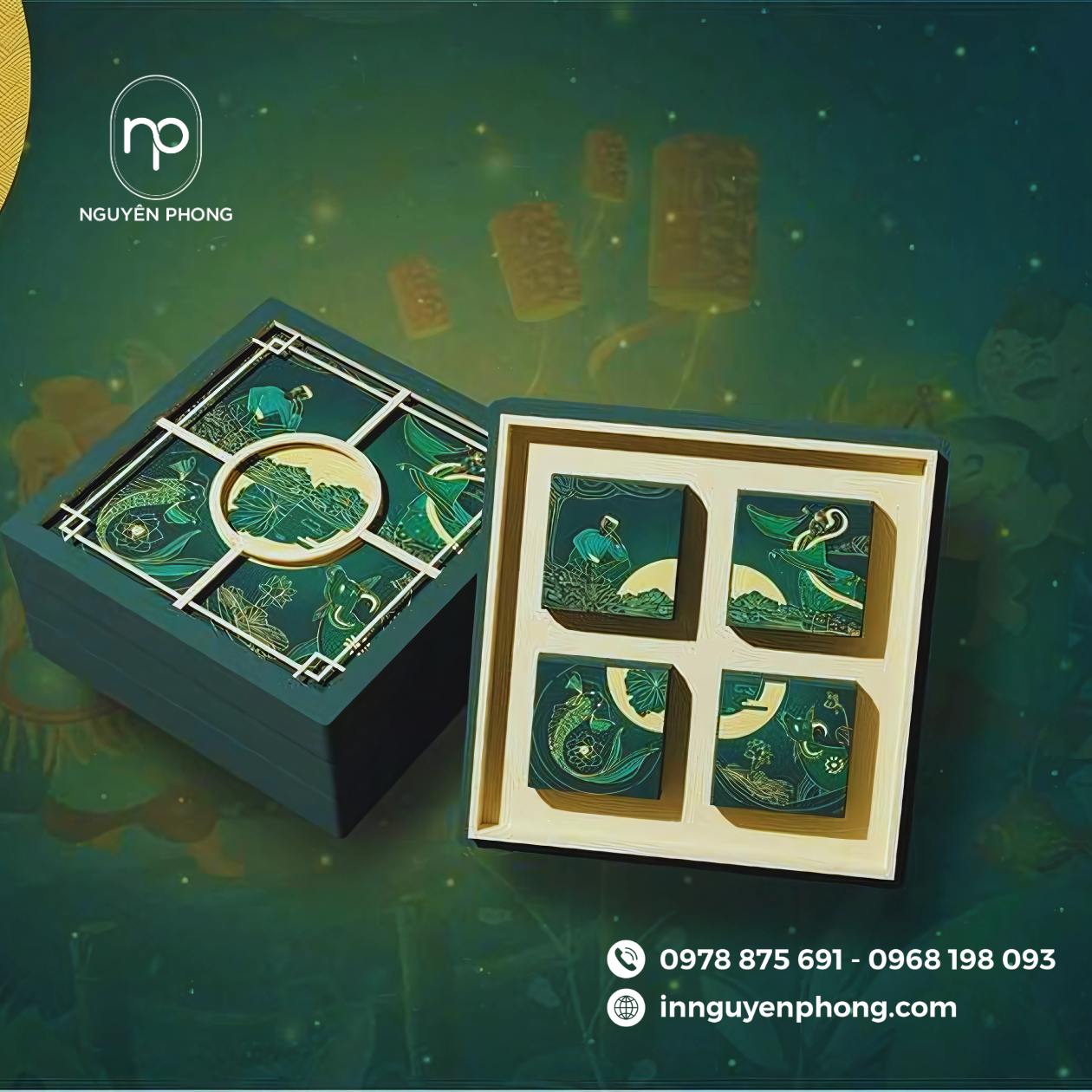 Mẫu hộp đựng bánh trung thu